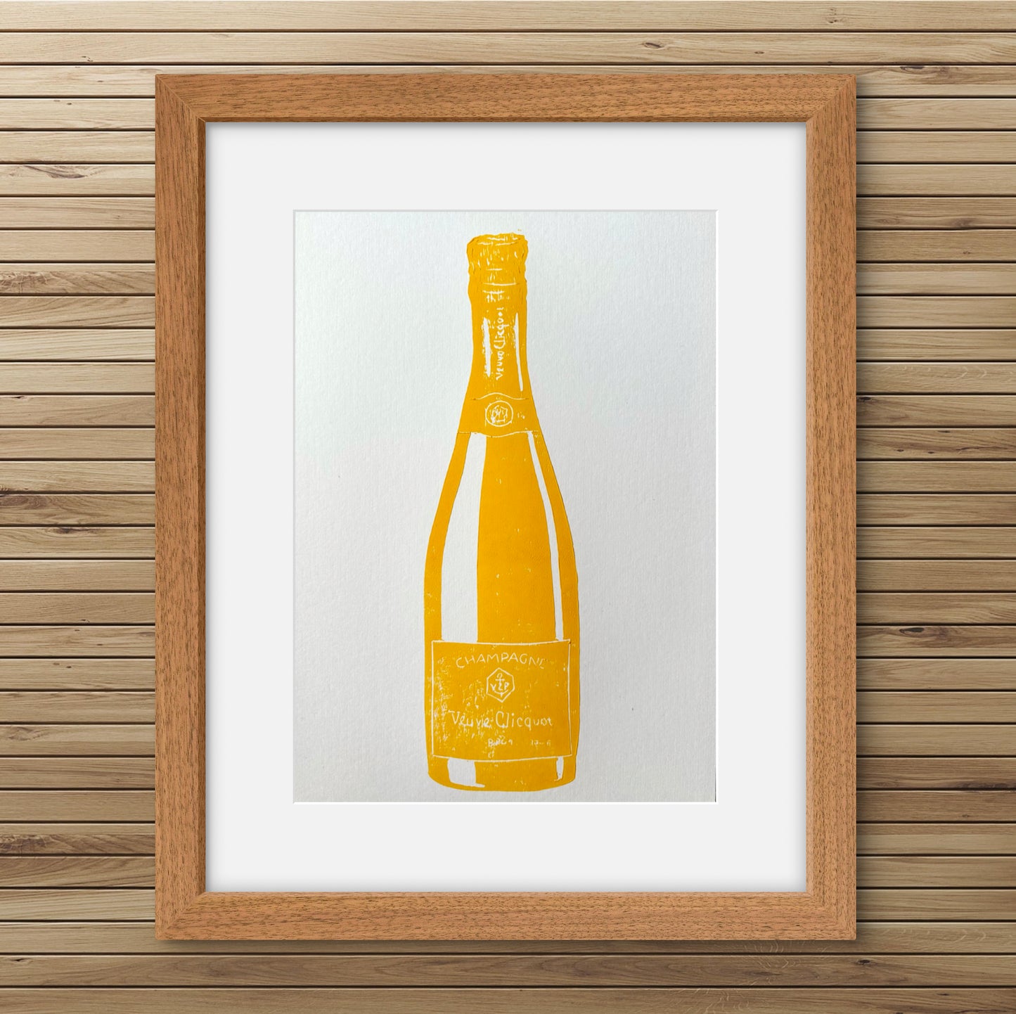 Veuve Clicquot A4 Lino Print