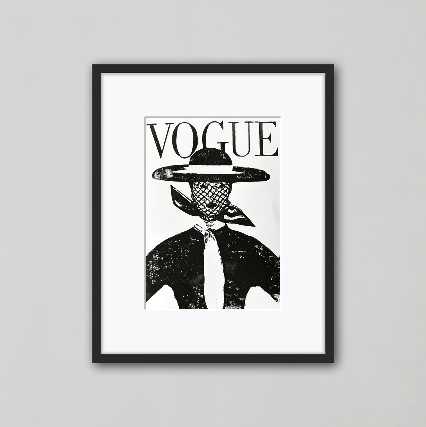 Vogue Lino Print A4