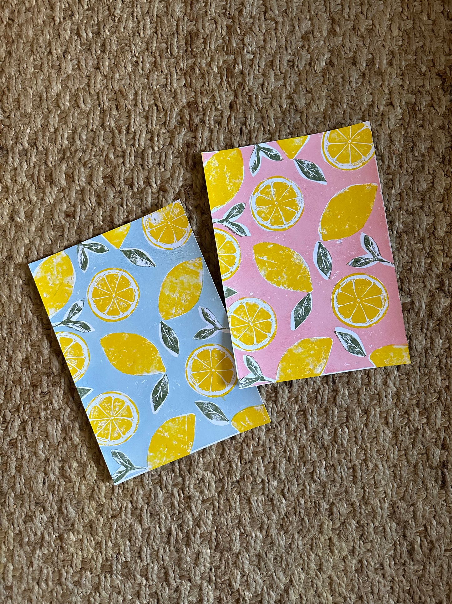 Lemons A4 Lino Print