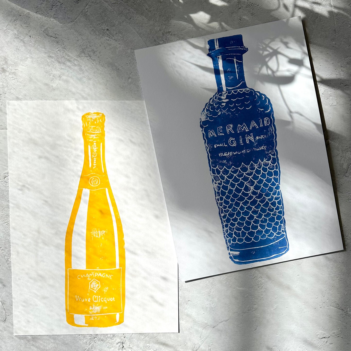 Veuve Clicquot A4 Lino Print