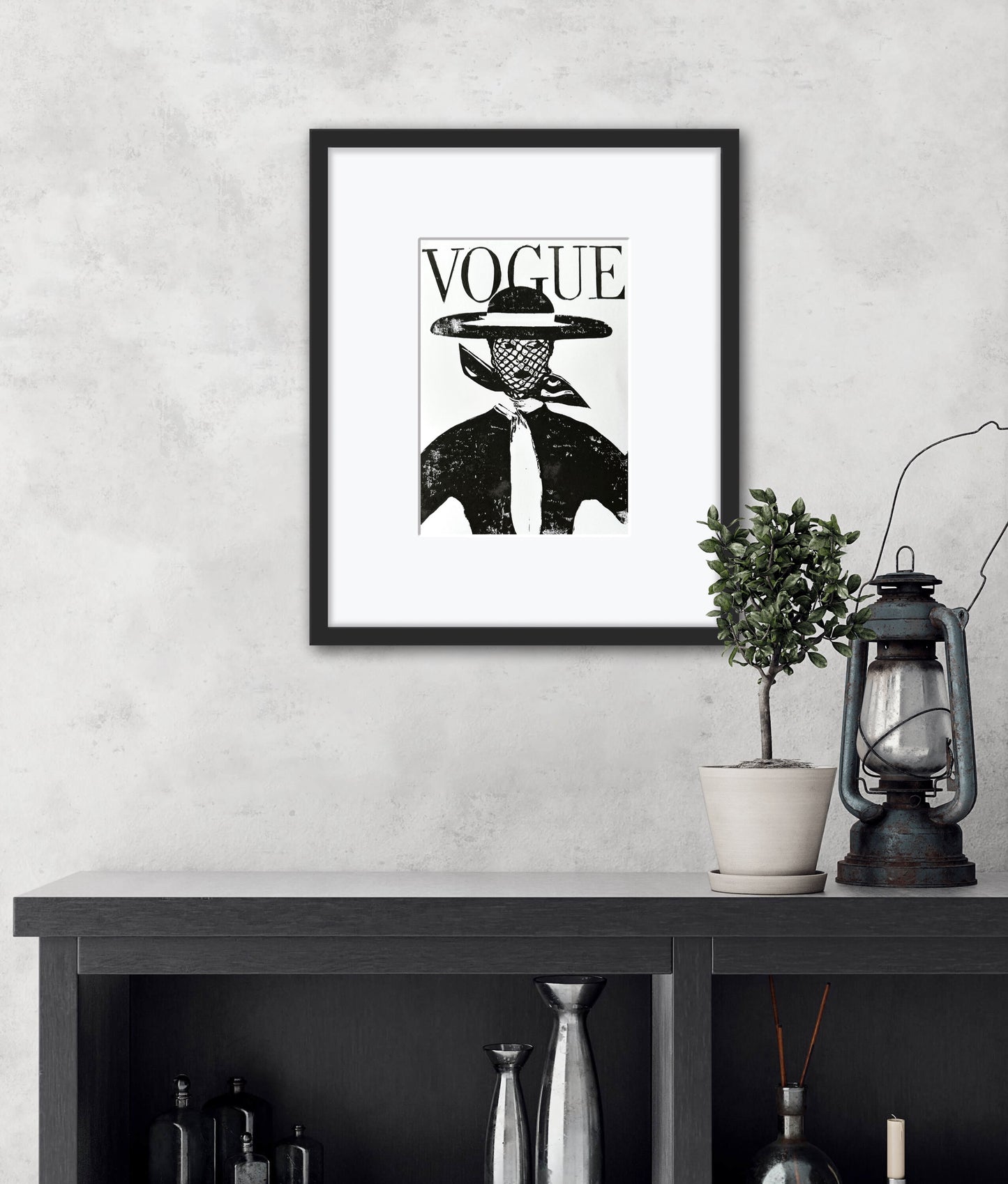 Vogue Lino Print A4