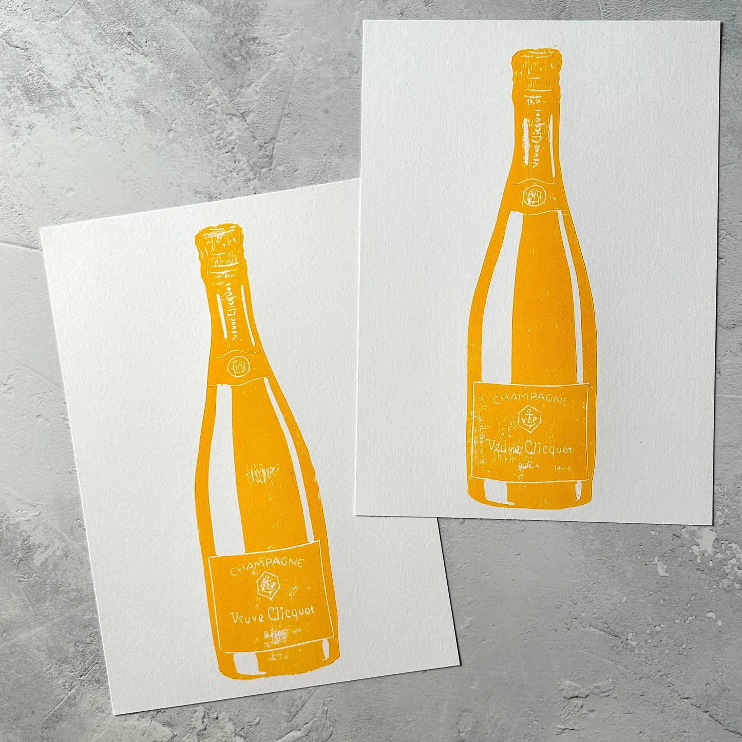 Veuve Clicquot A4 Lino Print