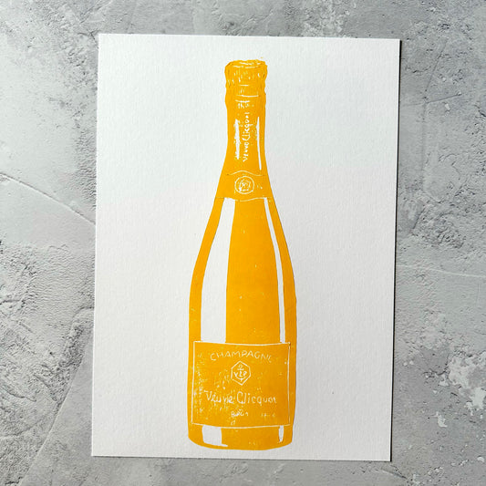 Veuve Clicquot A4 Lino Print