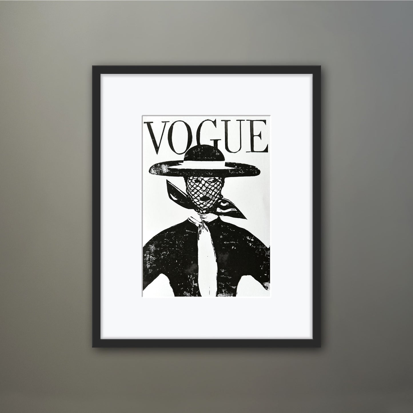Vogue Lino Print A4