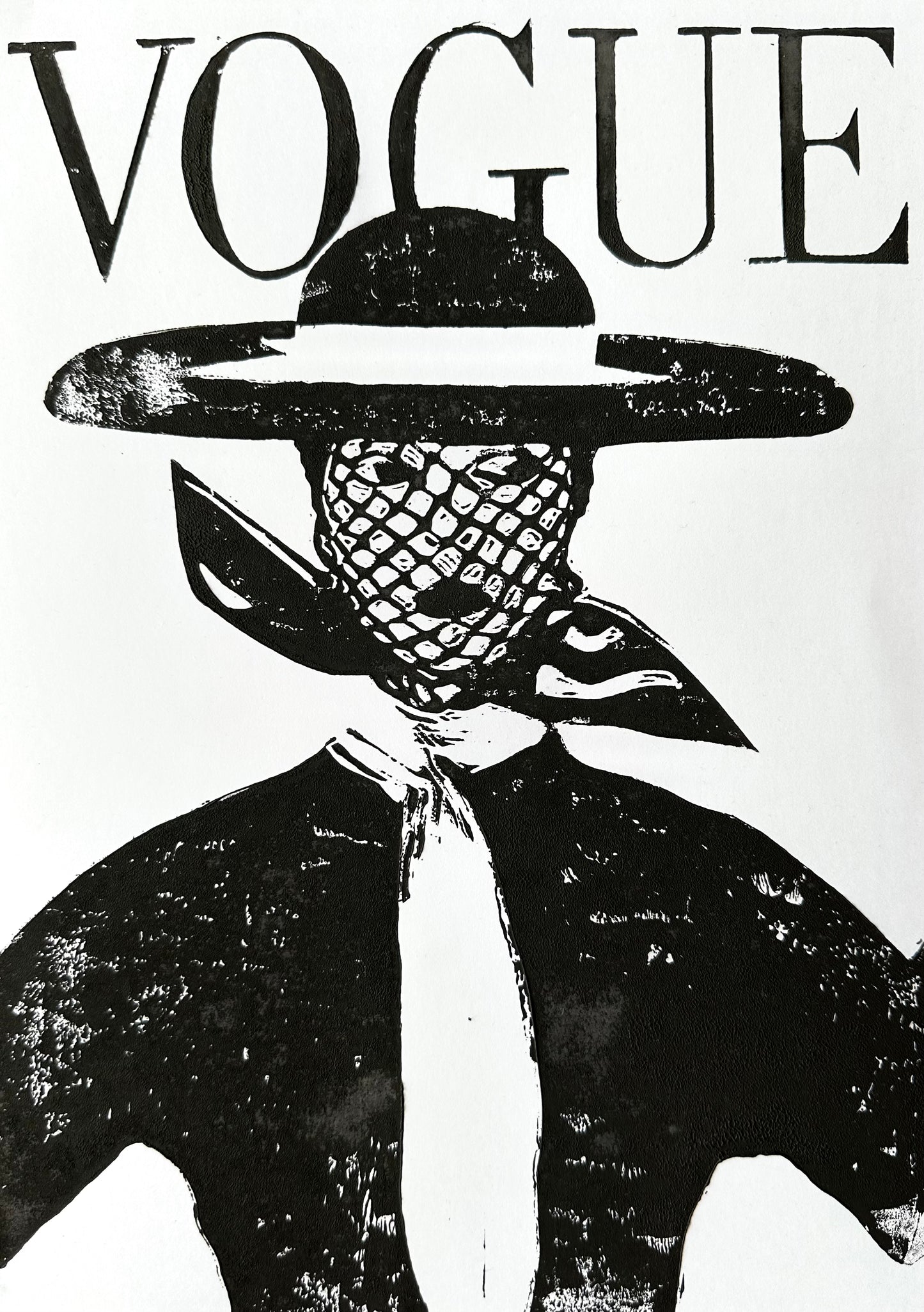 Vogue Lino Print A4