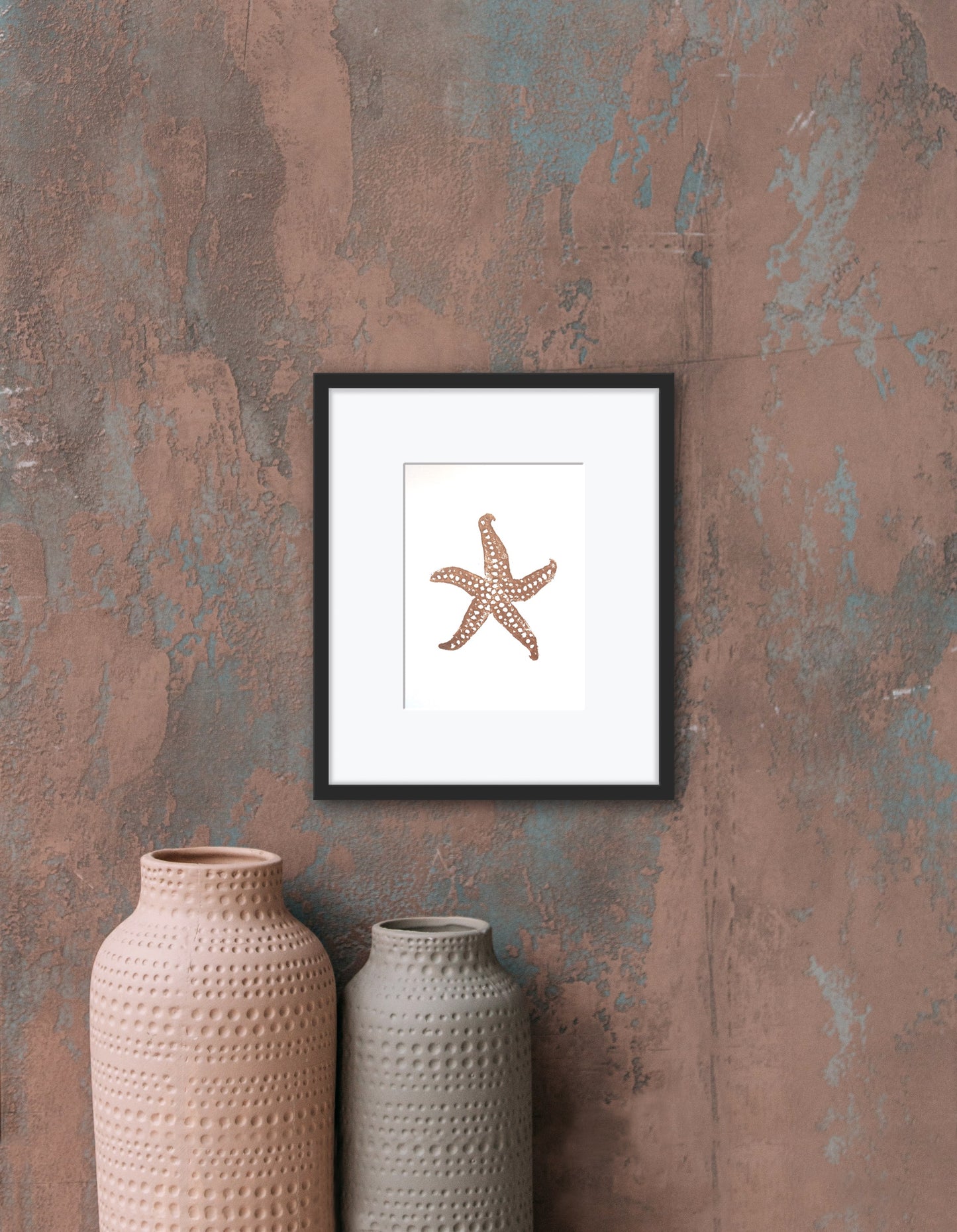 Starfish A5 Lino Print