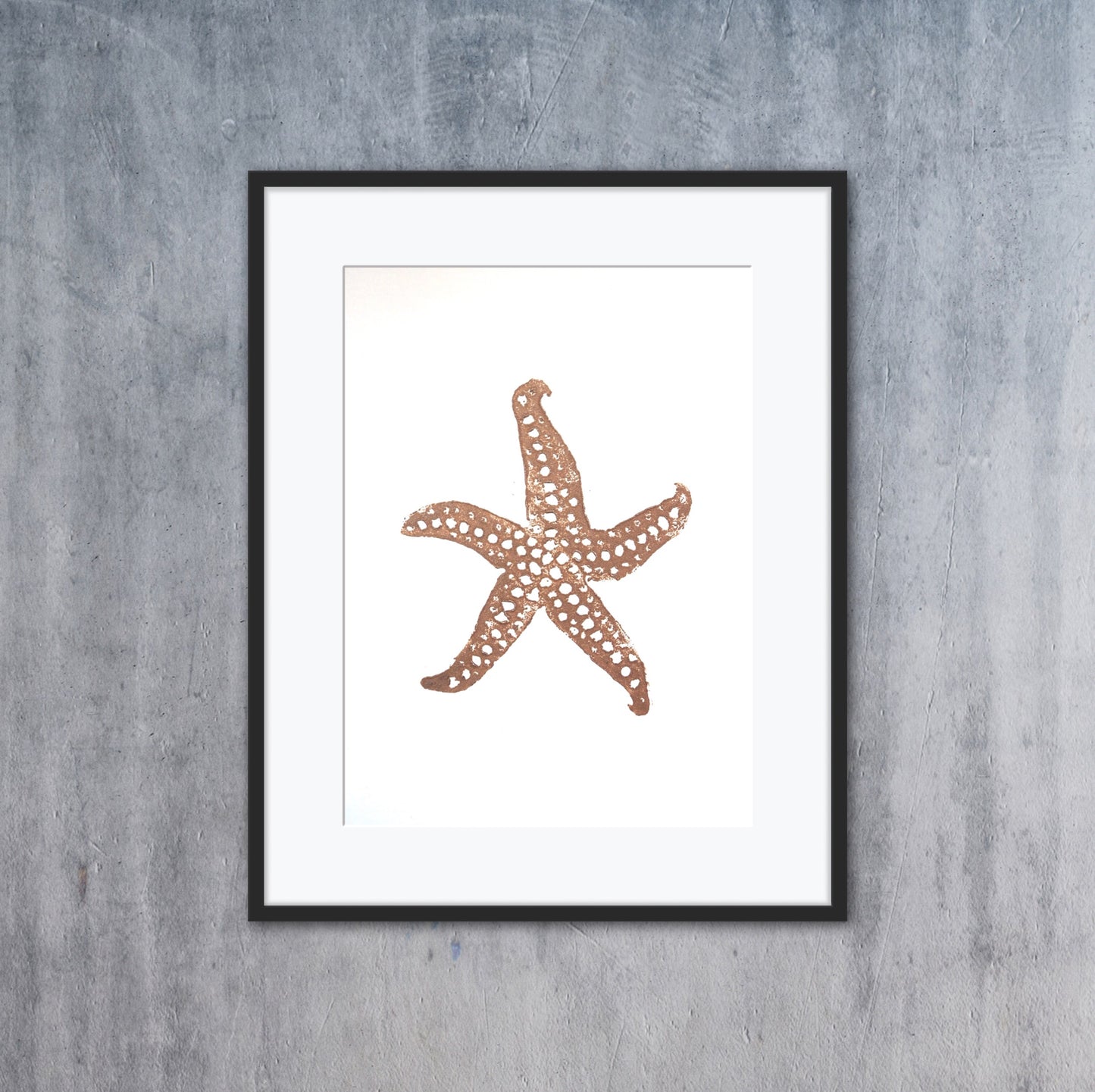 Starfish A5 Lino Print