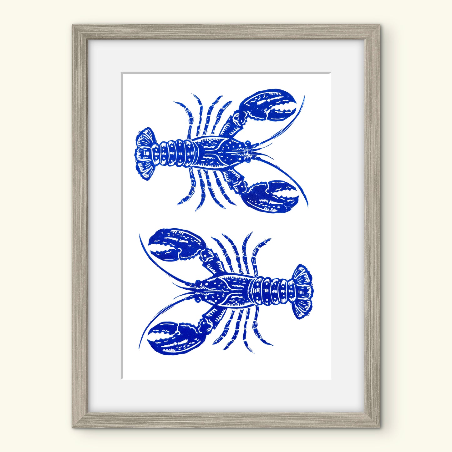 Lobster A4 Lino Print