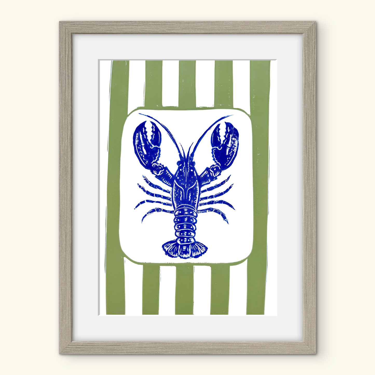 Lobster A4 Lino Print