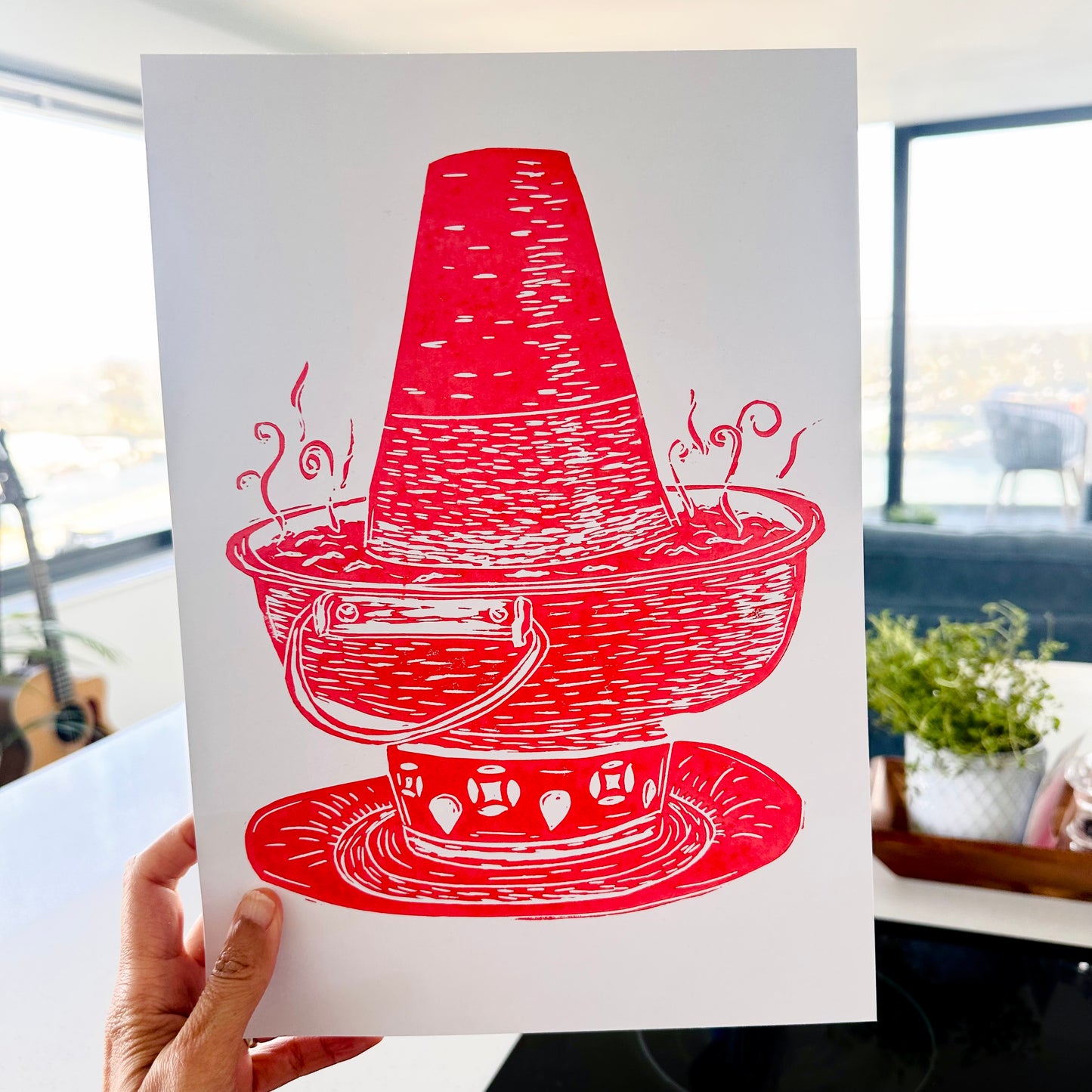 Chinese Food A4 Lino Prints