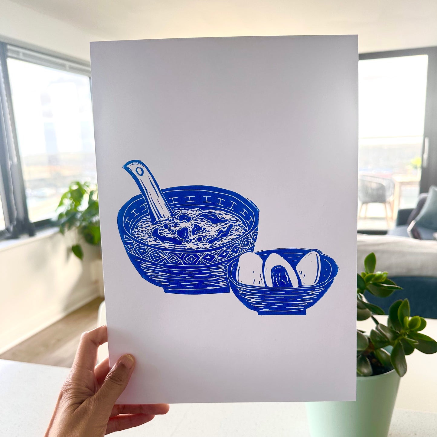 Chinese Food A4 Lino Prints