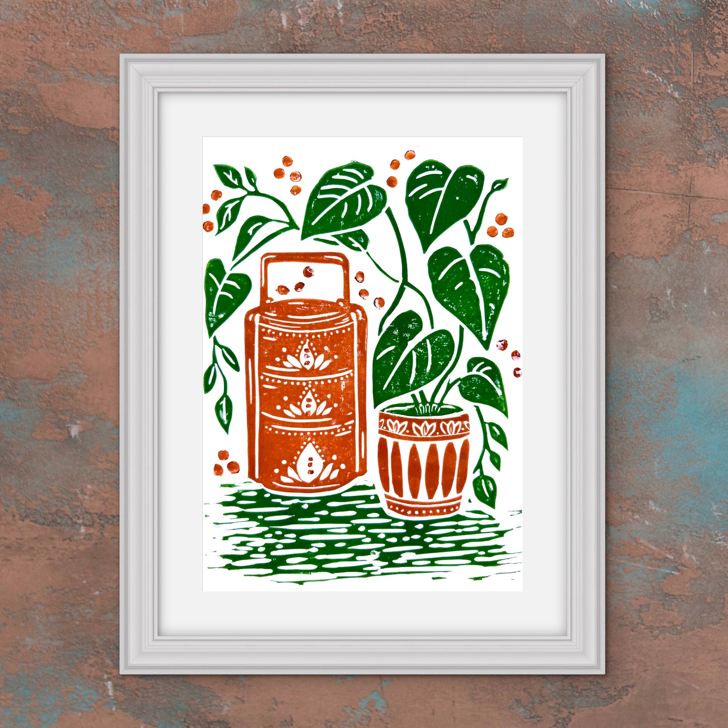 Tiffin A4 Lino Print