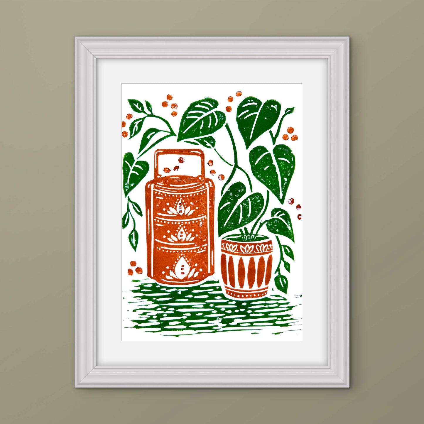 Tiffin A4 Lino Print