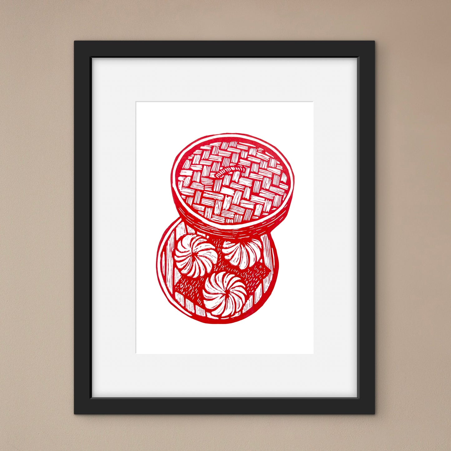 Baozi A4 Lino Print