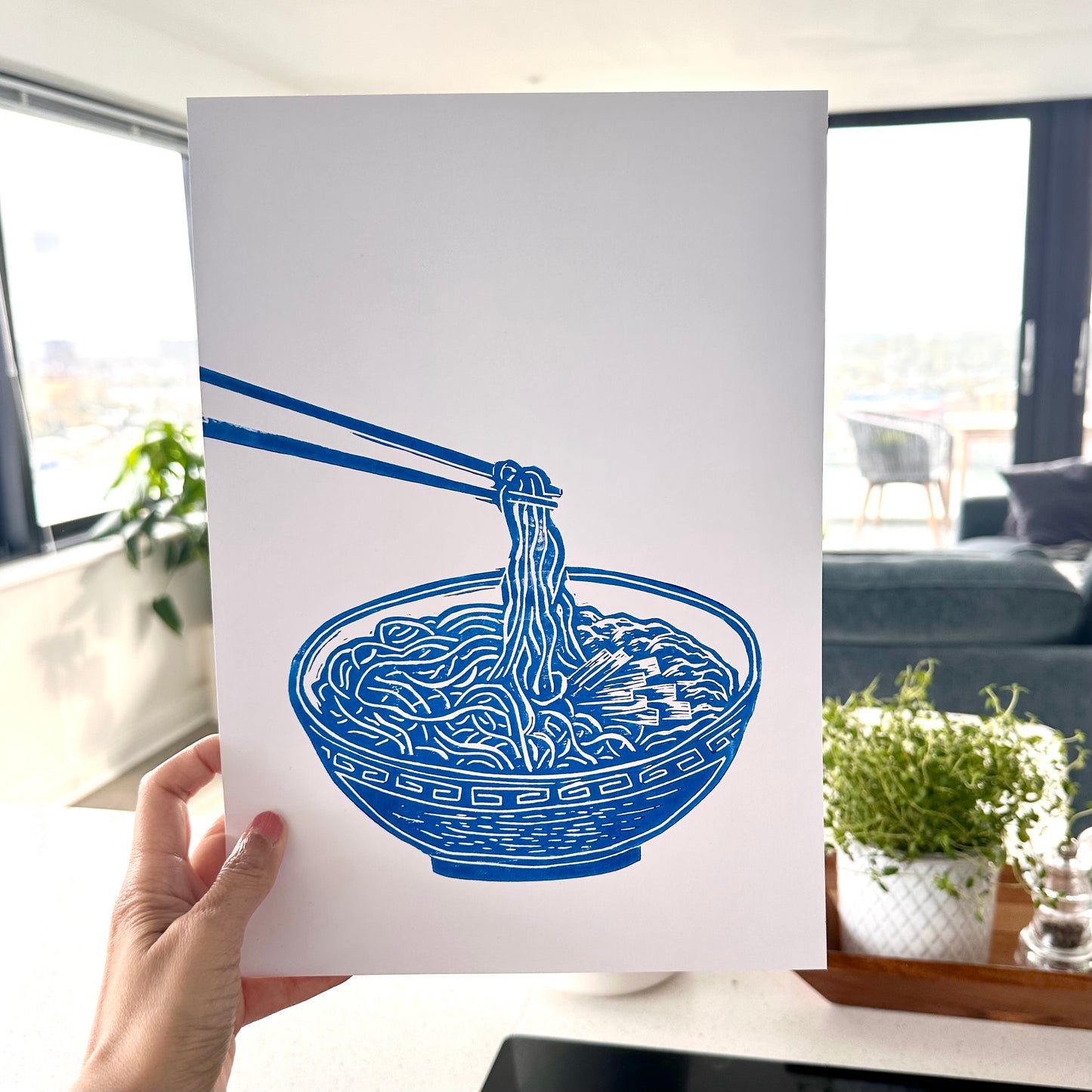Chinese Food A4 Lino Prints